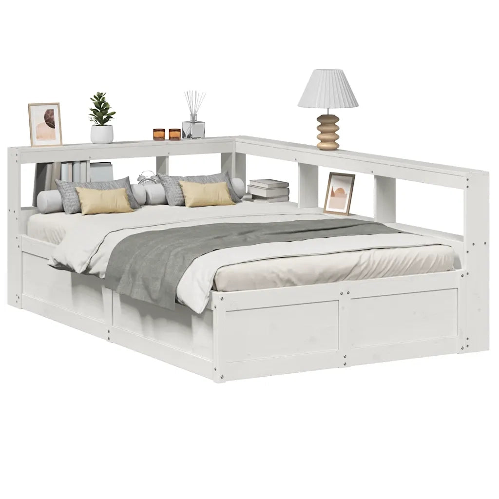 Letto con Materasso Hanko Tortora 200x200 cm in Tessuto 3310556