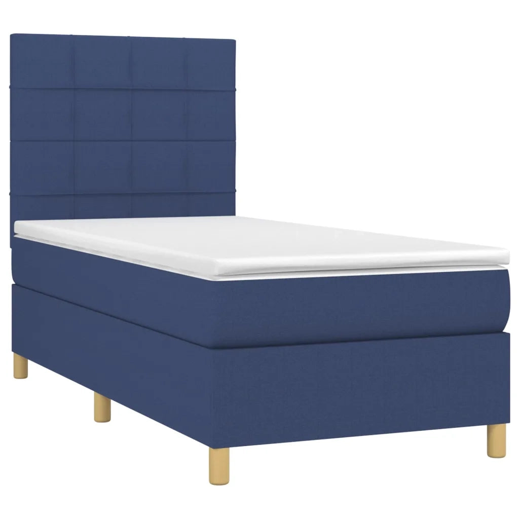 Giroletto a Molle con Materasso Blu 90x190 cm in Tessutocod mxl 123696