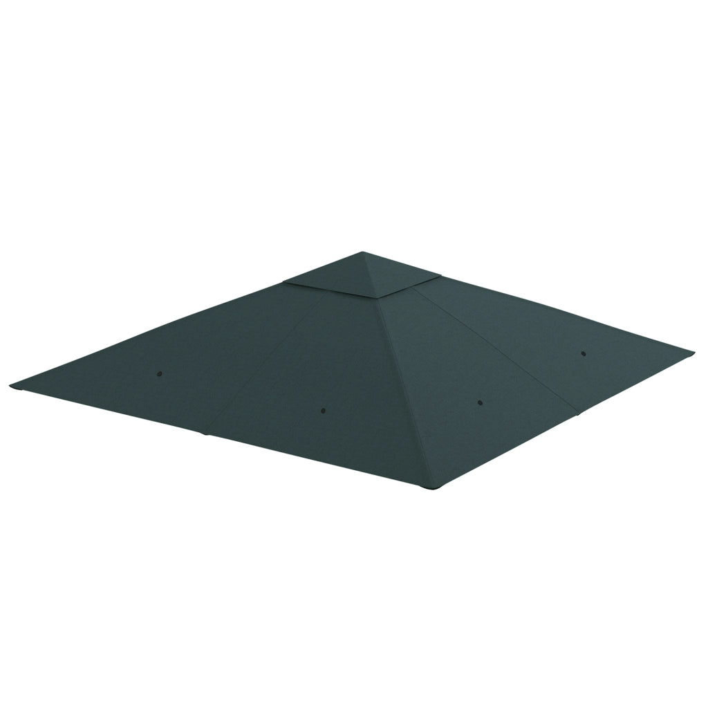 Copertura per Gazebo da Giardino ¨C zephmum ¨C Poliestere 298x295 cm Grigio Scuro