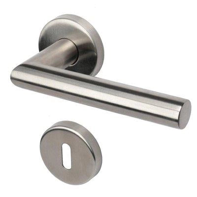MANIGLIA NOVANTA ROSETTA FORO PATENT COTTALI - ACCIAIO INOX SATINATO CF=PZ 2- 1 confezioni