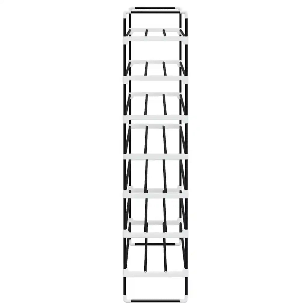 Scarpiera con 7 Ripiani in Metallo e Plastica Nero cod mxl 53464