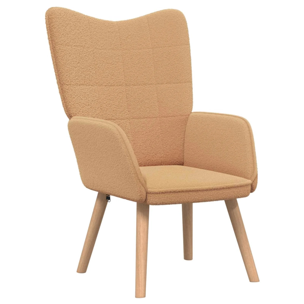 poltrona Beige 62 x 67 x 95,5 cm Tessuto Sherpa 42001782