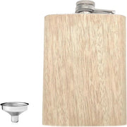 Mini-contenitore di vetro con coperchio in acciaio inossidabile e manico in legno per arrampicata e passeggio - Contenitore portatile per alcol