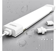 Lampada LED per ambienti umidi 60cm con presa 18W 2100 lm IP66 - lampada da soffitto per officina - 5000K - 1 pezzo