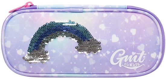 Etui per bambine con grande capacità, borsa per scrivere, etui per bambine, etui per penne, etui per bambini - arcobaleno