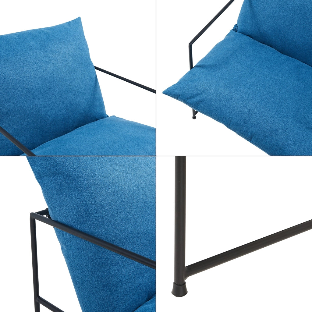 Poltrona lounge 90 x 61 x 70 cm blu 03_0009478