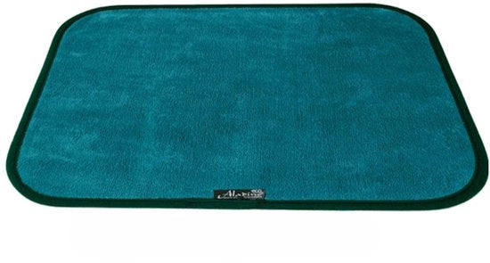 Tappeto Antislip per Porta 65 x 100 cm – Verde – Microvezel Ultra-assorbente – Lavabile – 3 mm – Made in Italy