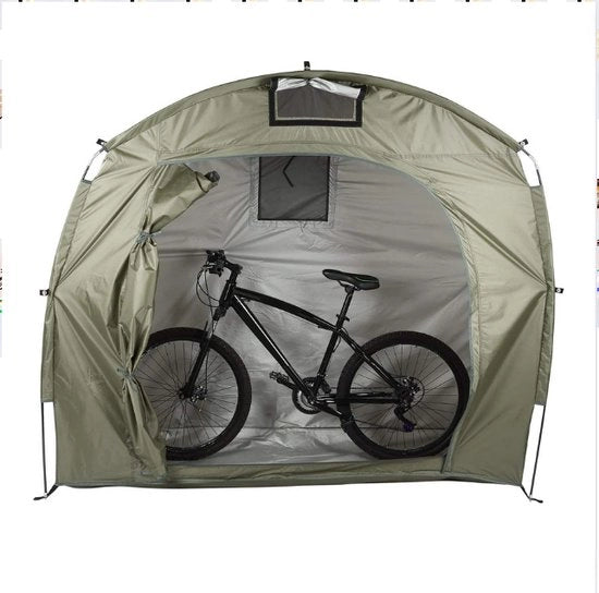 Tenda per bicicletta - Tenda per attrezzi da giardino - Impermeabile e ad alta respirazione - Tenda di stoccaggio per attrezzi da giardino