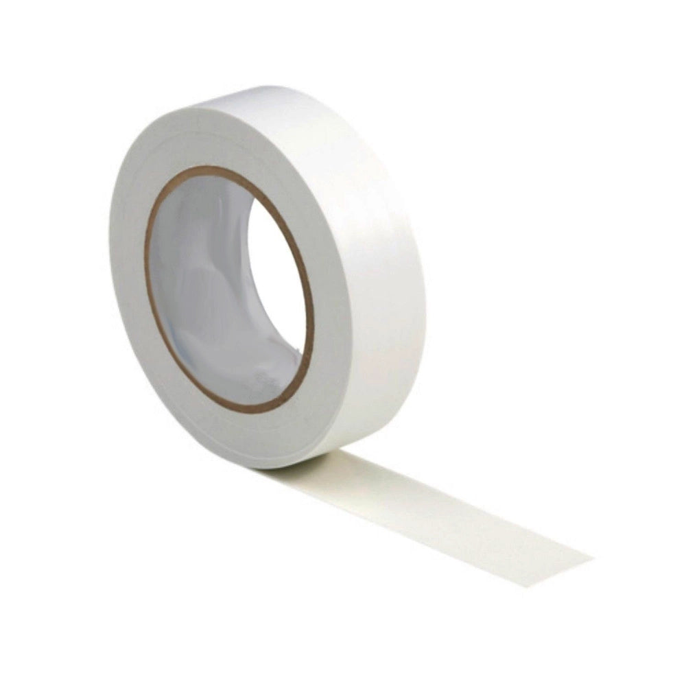Trade Shop - Kit 3 Rotoli Nastro Isolante Elettrico Nero Rosso Bianco Per Elettricista Pvc -