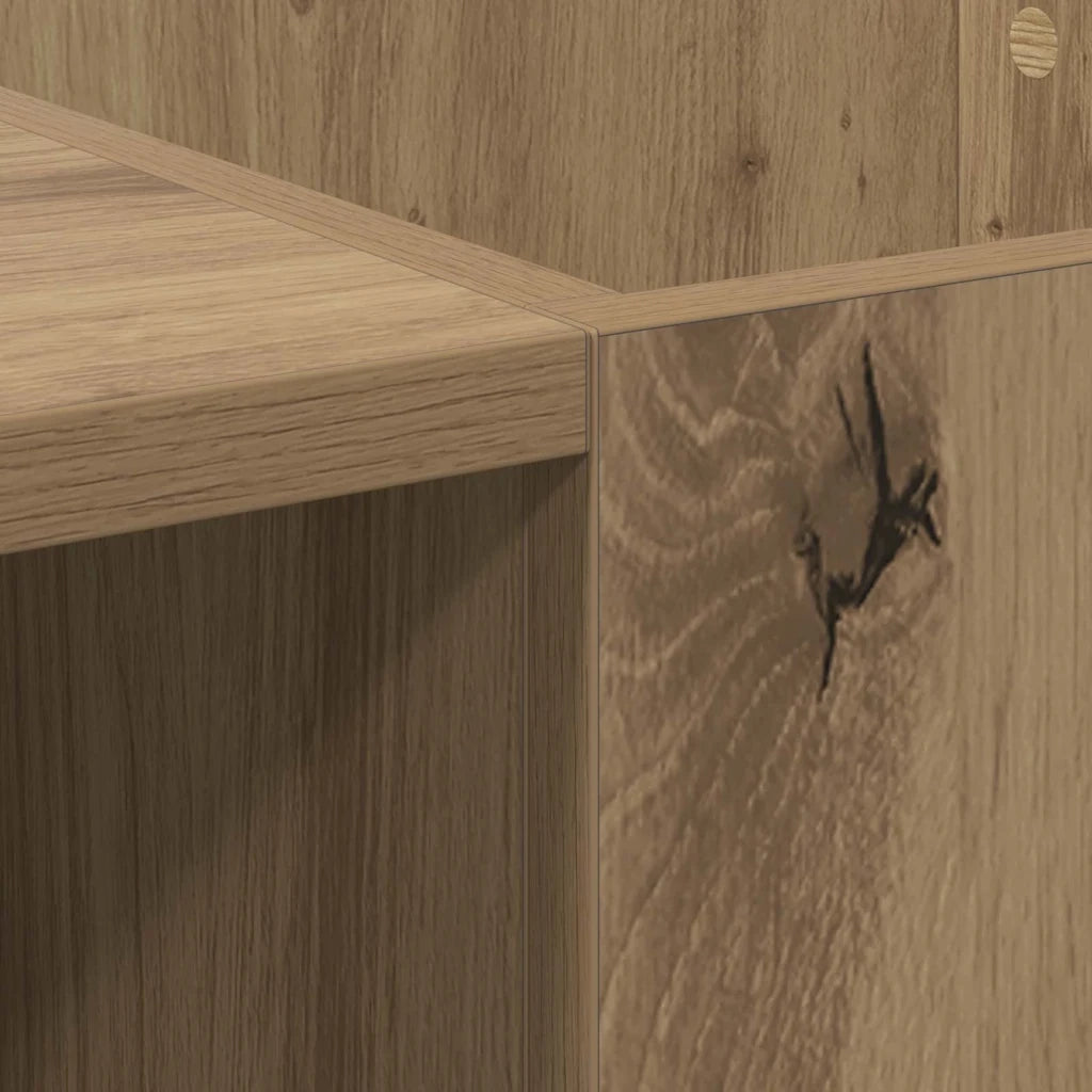 Mobile porta vinili Rovere artigianale 121 x 38 x 48 cm