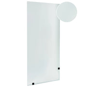 Vetro temperato per doccia in vetro temperato Walk in 90 x 195 cm Nero design elegante