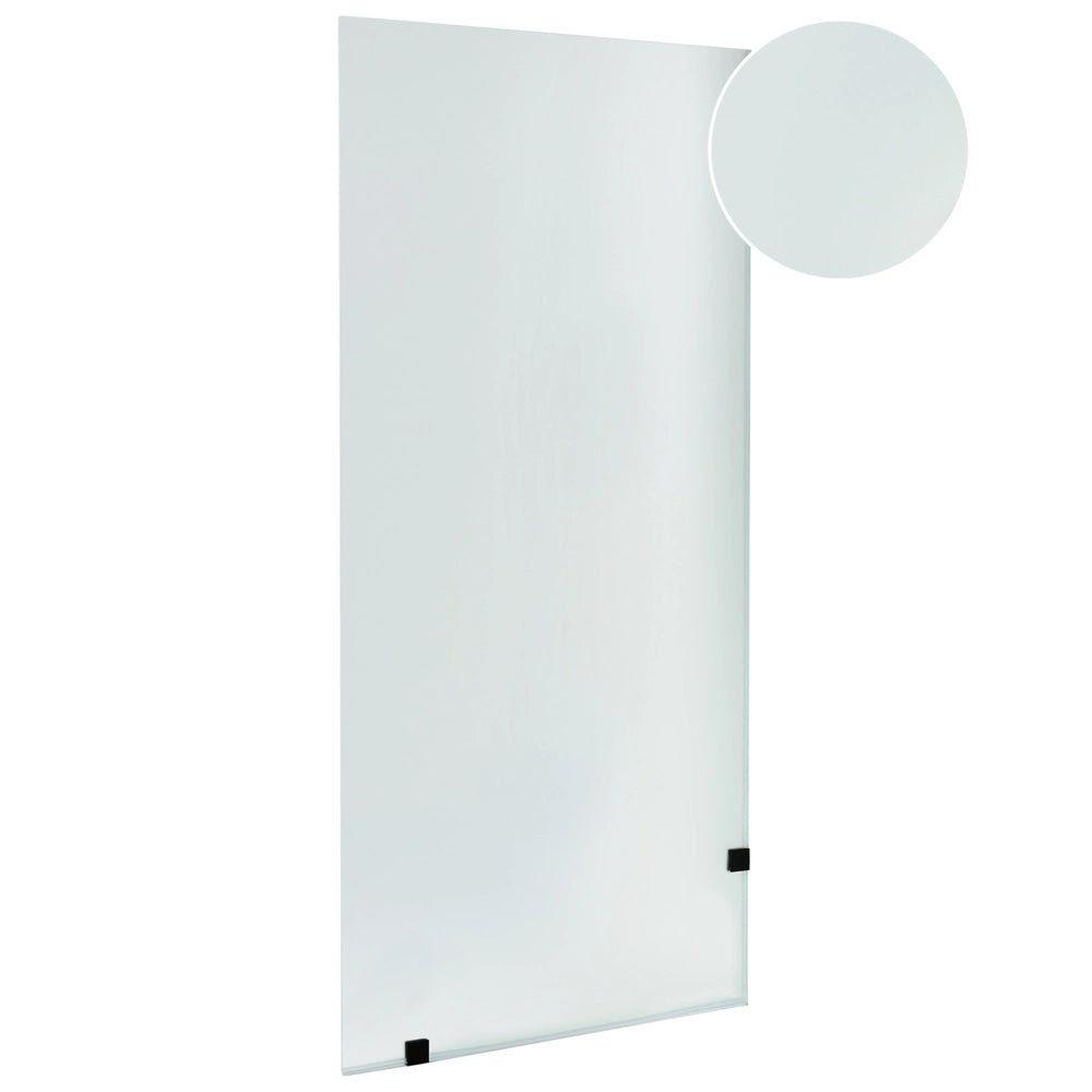 Vetro temperato per doccia in vetro temperato Walk in 90 x 195 cm Nero design elegante
