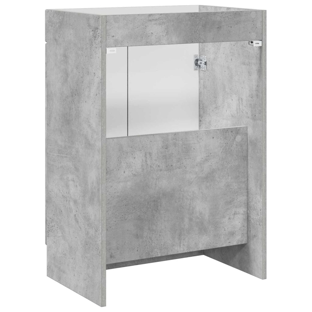Mobiletto da bagno sotto il lavello Grigio Cemento 890107