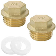 Plug di messingsolido 1/2" - 2 pezzi - Anello in gomma - Impermeabile - Chiusura blindata - Alta qualità - Resistente agli urti - Chiusura di sicurezza

Specifica tecnica: 
- 1/2" 
- 2 pezzi