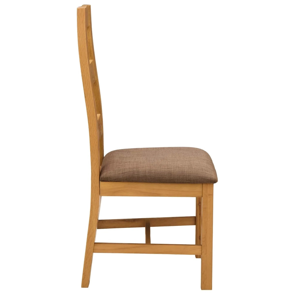 Sedia da pranzo 2 pcs Legno di Quercia Massello Grigio 42039164