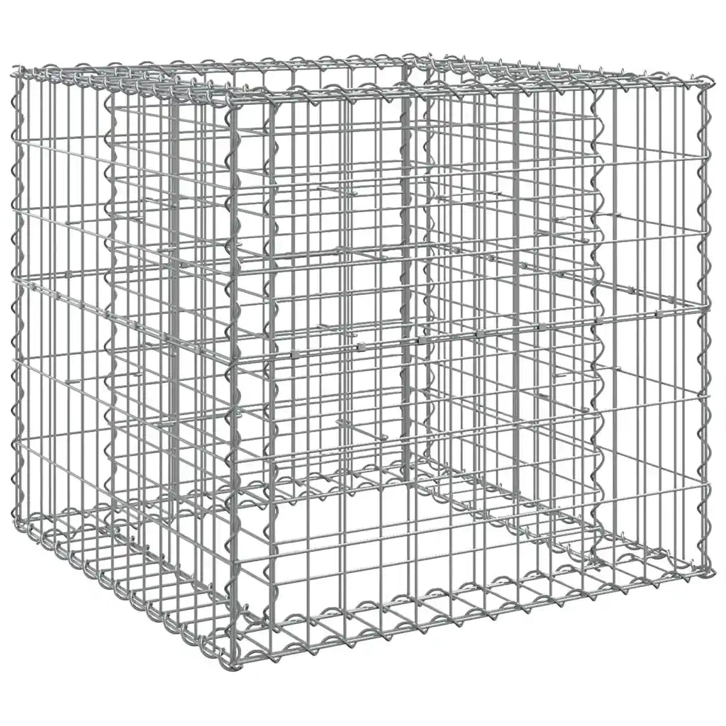 Cesto Gabbione Argento 70x70x65 cm Ferro Zincato 364850