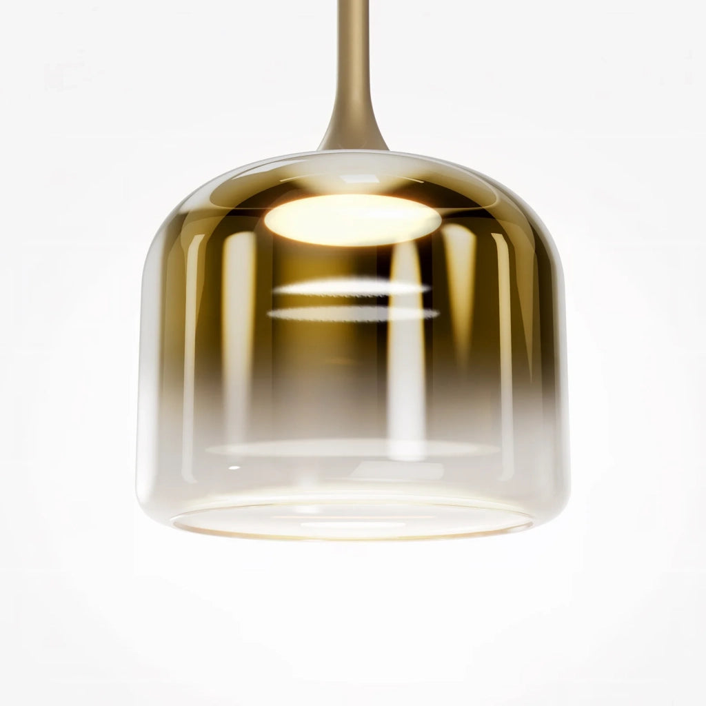 Maytoni Sospensione Contemporanea Spirito 1 luce LED integrato oro metallo vetro