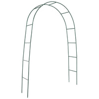 Arco da Giardino in Acciaio 37x130xh240 cm per Rampicanti Rama Verde