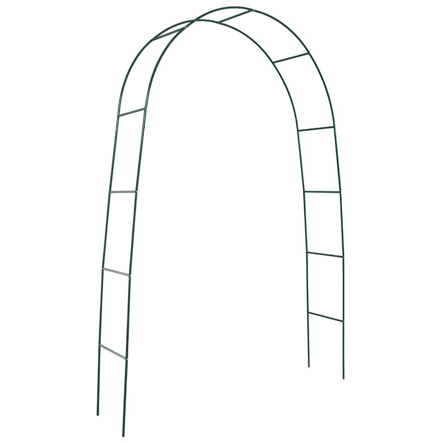Arco da Giardino in Acciaio 37x130xh240 cm per Rampicanti Rama Verde