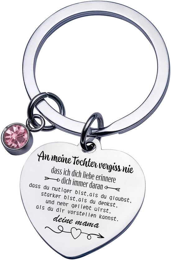 Sostegno per le chiavi con cuore madre figlia, regalo per la figlia, regali di madre, regalo per madre, sostegno per le chiavi per Natale e compleanni