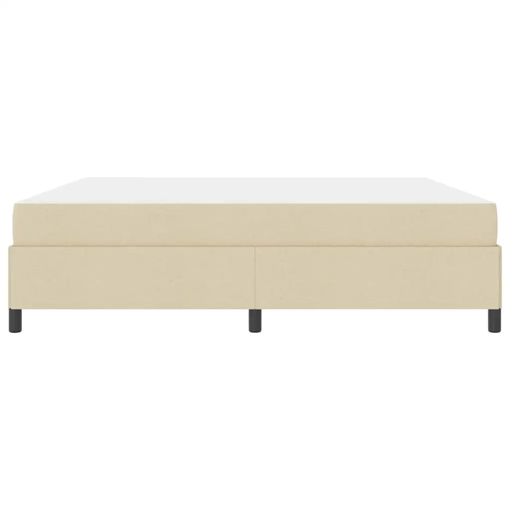 vidaXL Letto a molle Crema e Nero 200 x 200 cm