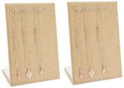 Display per catena da tavolo a forma di L, 2 pezzi, verde ephedra, 24 ganci