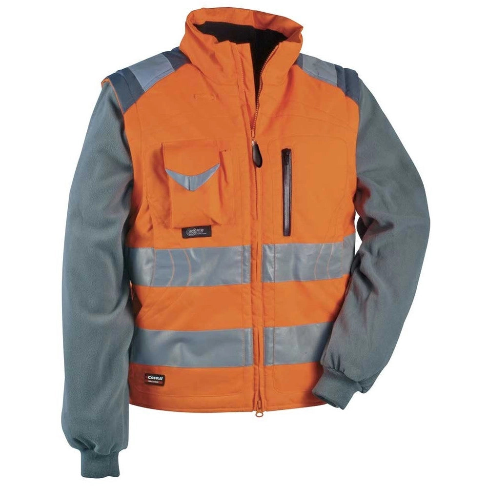 Trade Shop - Gilet Imbottito Signal Cofra Catarifrangente Da Lavoro Antinfortunistica Giubbin - Arancione   44
