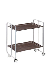 Carrello da cucina pieghevole grigio con ruote BAUHAUS 2 ripiani