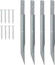 Anker per giardinetti - fissaggio sicuro per attrazioni per bambini - 4-pack con viti