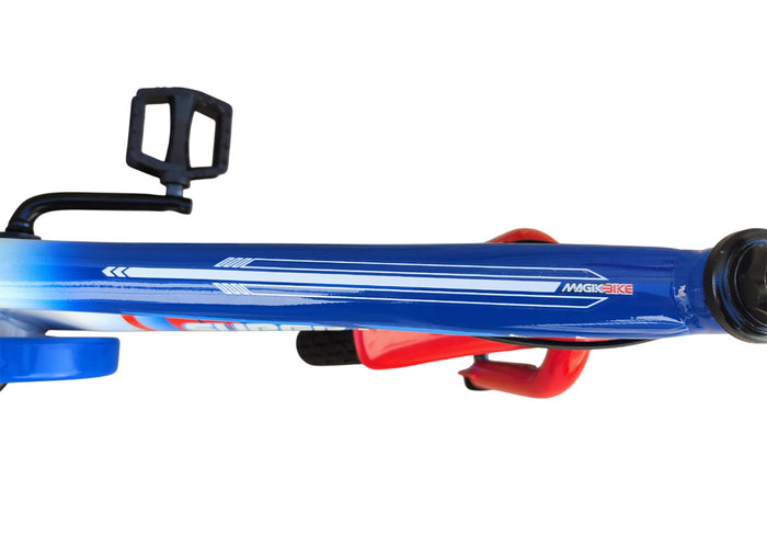 Bicicletta per Bambini 16" Freni a Disco Magik-Bike Racer Blu