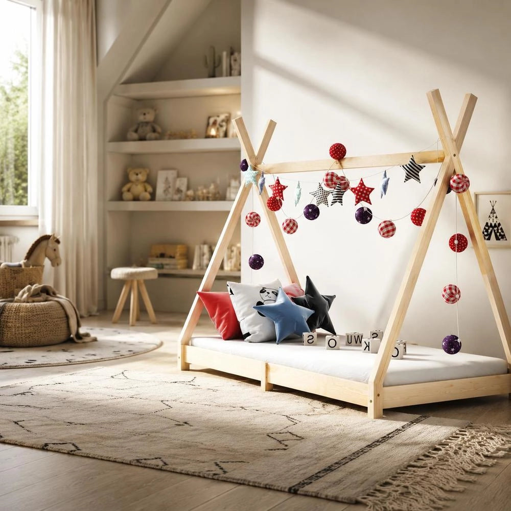 ChildrenFTs Bed Frame Solid Pine 80 X 160 Cm