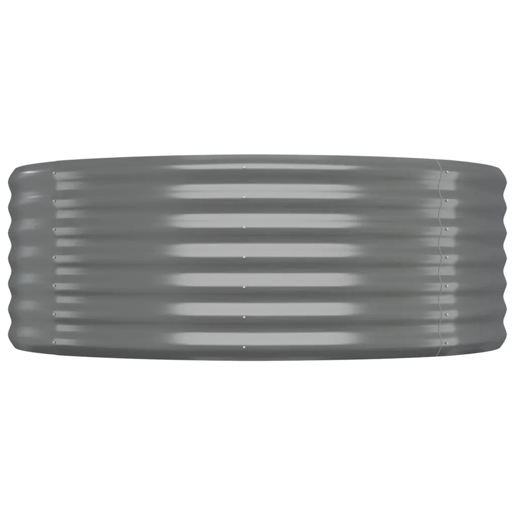 Letto Giardino Acciaio Zincato 249x100x36cm Grigio 318994