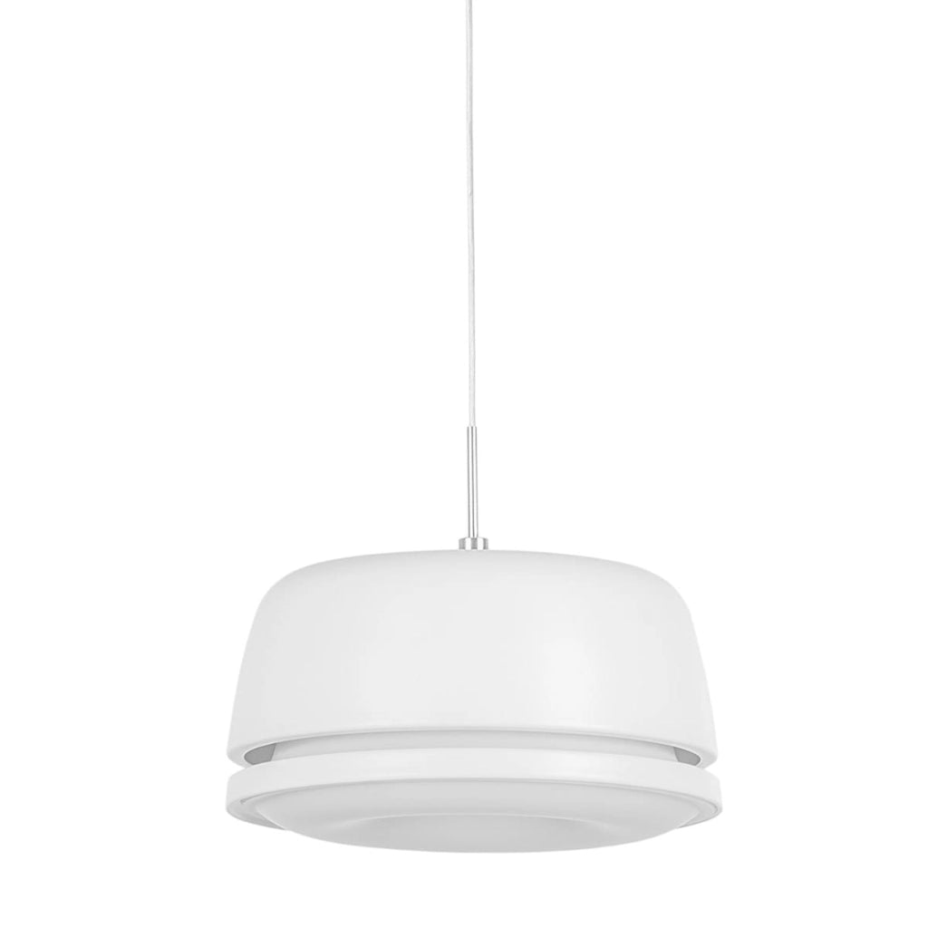 Lampada a sospensione Italux Miranda LED bianca Ø20cm
