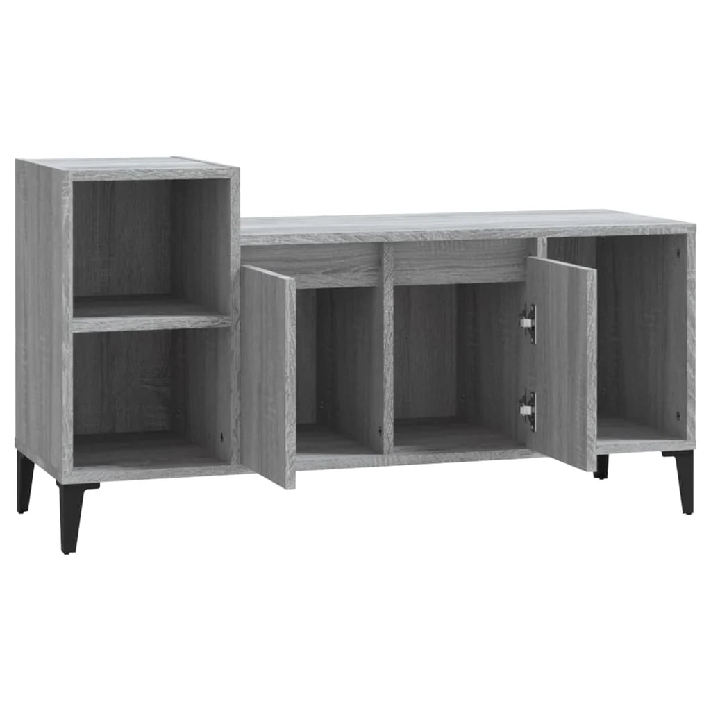 Mobile TV multimediale mensola TV credenza TV sala da pranzo soggiorno camera da letto Sonoma 100 x 35 x 55 cm legno ingegnerizzato grigio 02_0028340