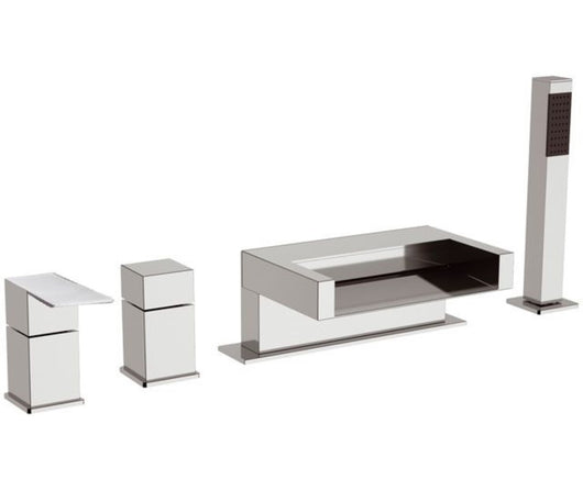 Rubinetto bordo vasca quadro - serie skyline