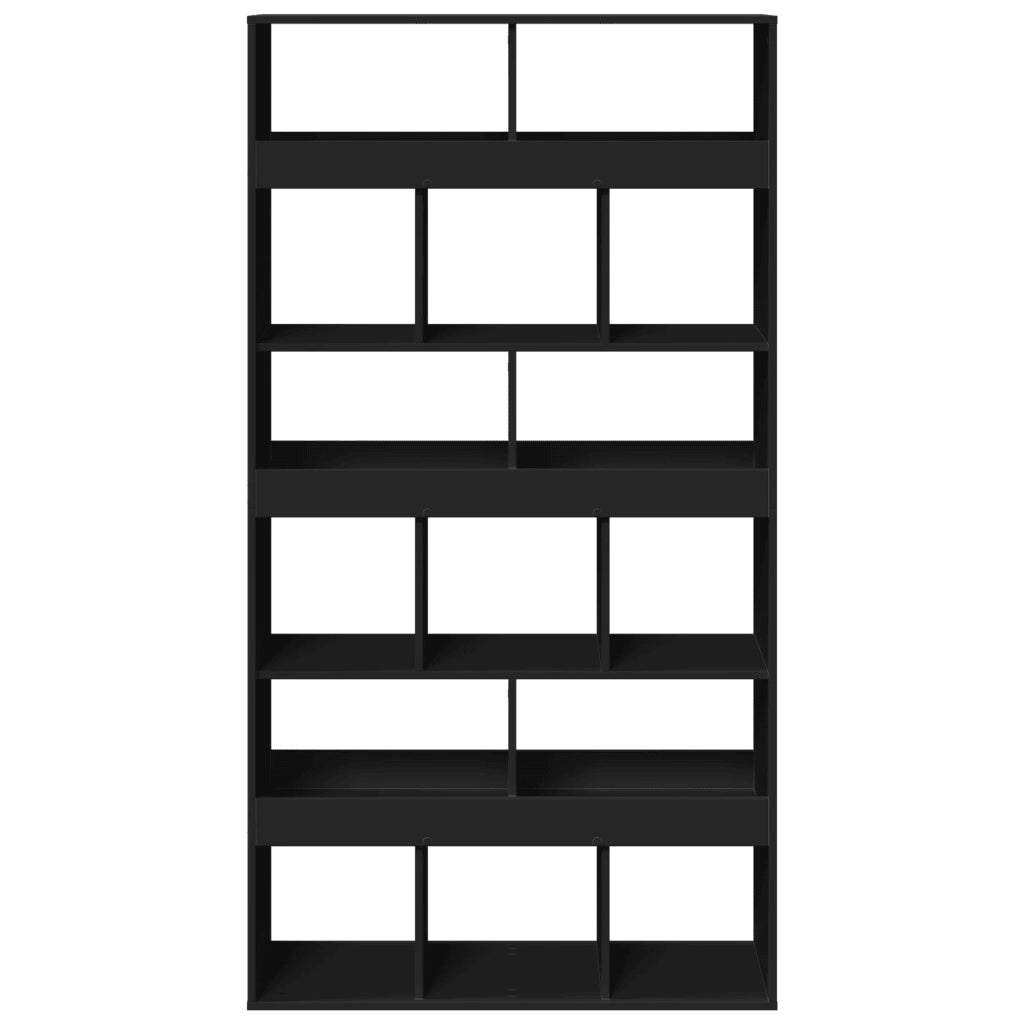 Divisorio Stanza Nero 100x33x187,5 cm in Truciolato