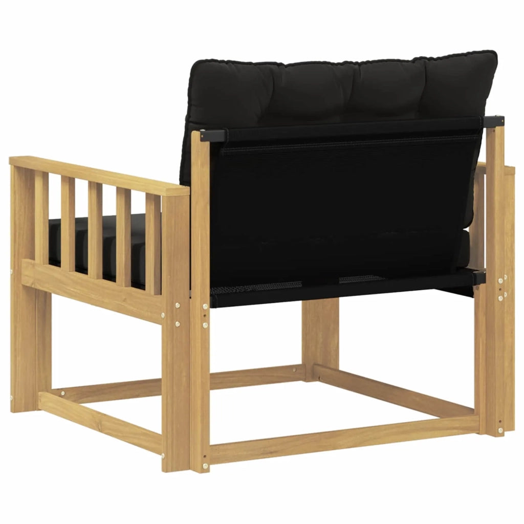 Set di divani da esterno-Sofa da giardino Legno di Acacia Massello e Textilene 546676