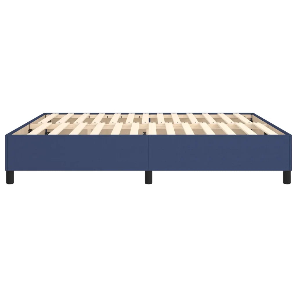 Struttura Letto a Rete a Molle-Giroletto Blu 180x200 cm in Tessuto 782837