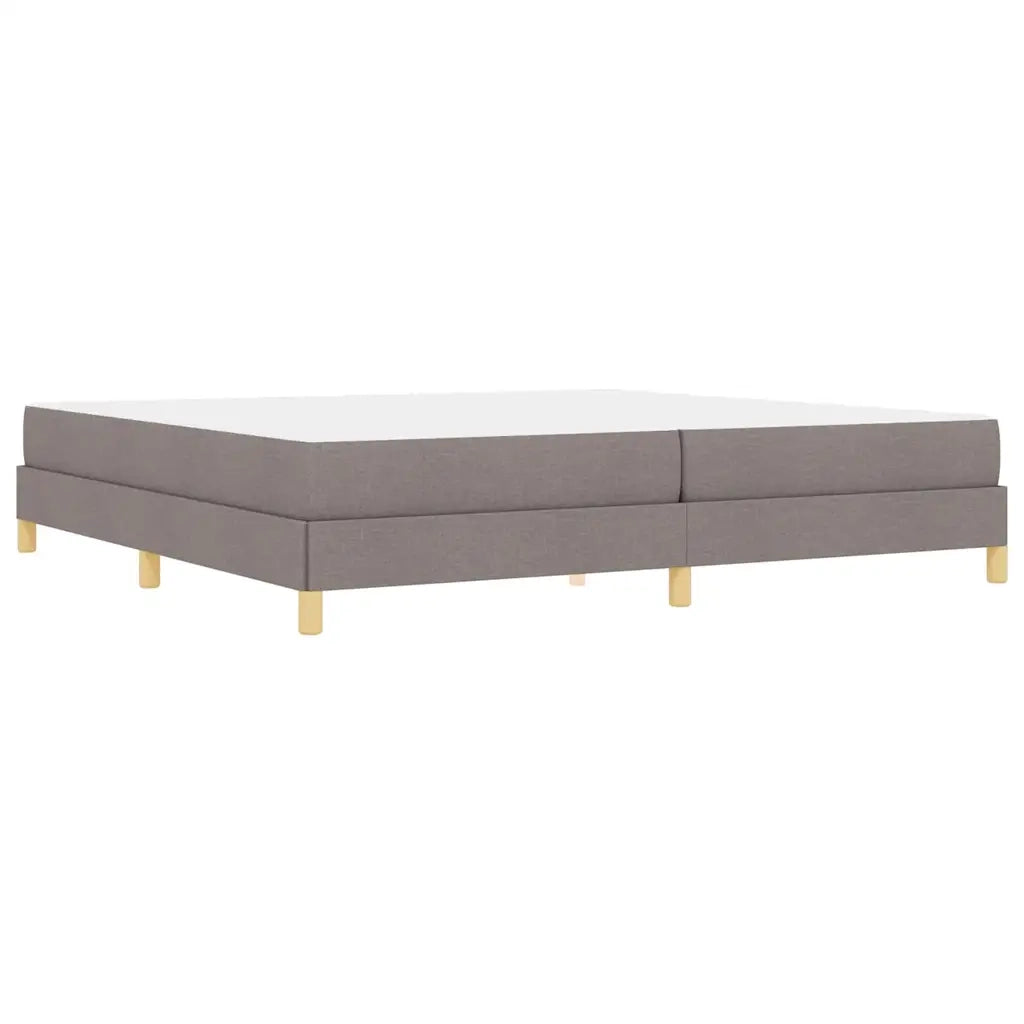 vidaXL Letto a molle Tortora e Marrone 200 x 200 cm