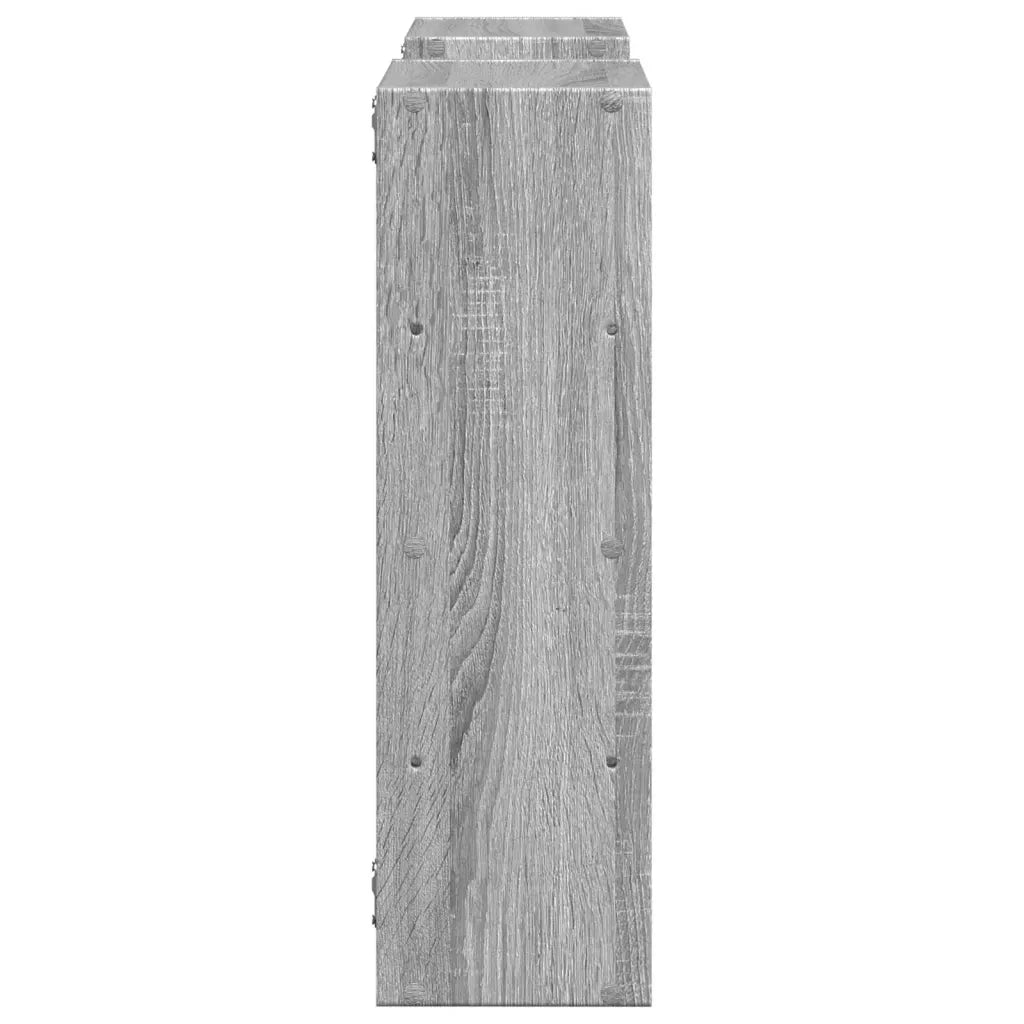 Mensola a Muro Grigio Sonoma 96x18x60 cm in Truciolato 853232