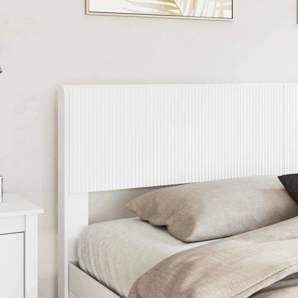Struttura del letto con stoccaggio e testata Bianco 3414437