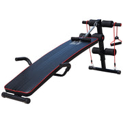 Panca Addominali Regolabile Multifunzione per Fitness ¨C zephmum ¨C Nero, Acciaio, 120kg