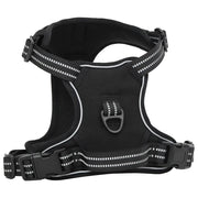 vidaXL Pettorina per Cani con Guinzaglio e Collare Regolabile Nero XL