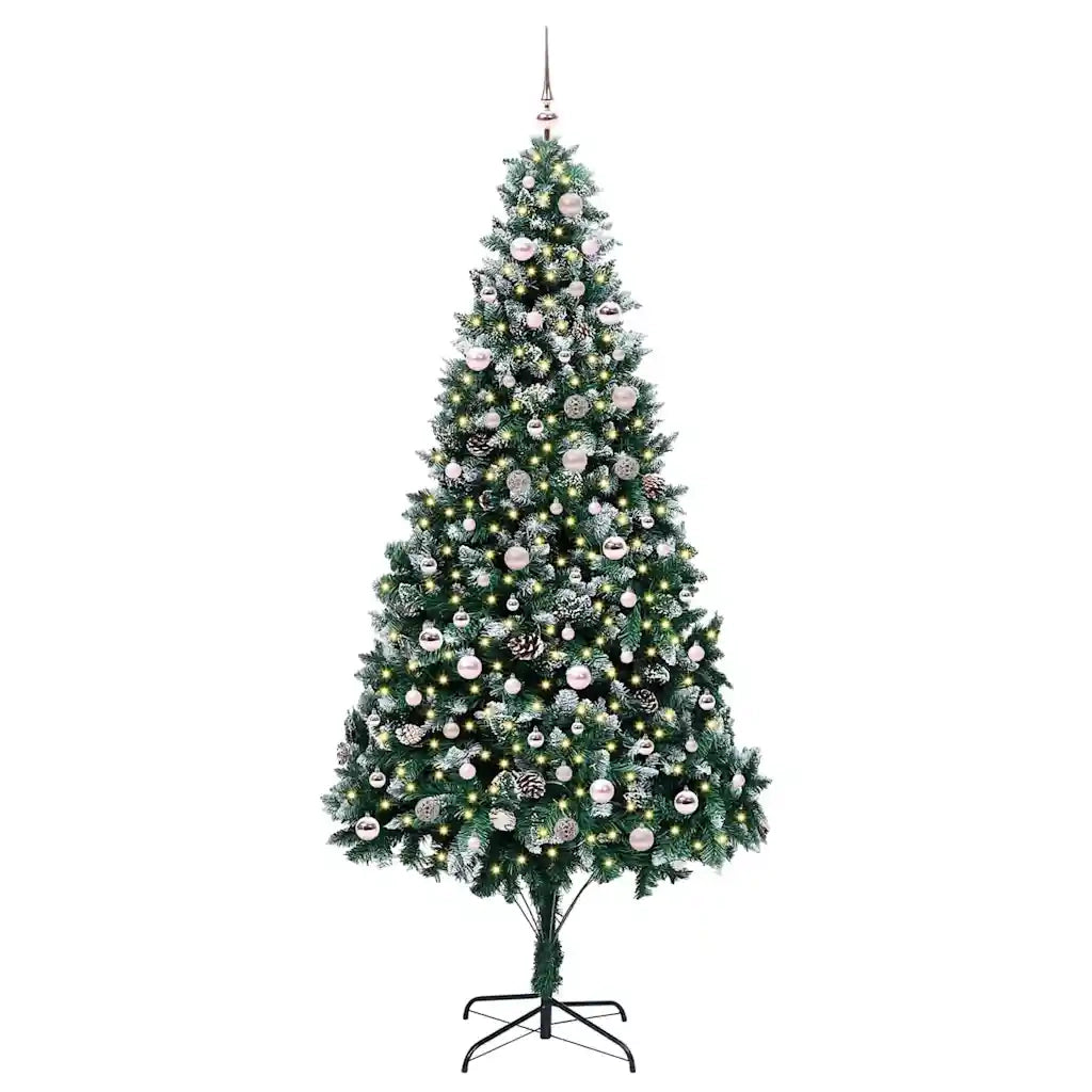 Albero di Natale | Decorazioni natalizie artificiale con 300 LED Verde 240 cm