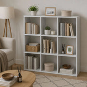 Biblioteca Liga, Libreria 6 Ripiani, 91x30x91h cm Bianco