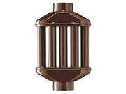 1pz diffusore di calore porcellanato marrone "ala smalto classic" - ø mm.120x50 cod:ferx.fer362764