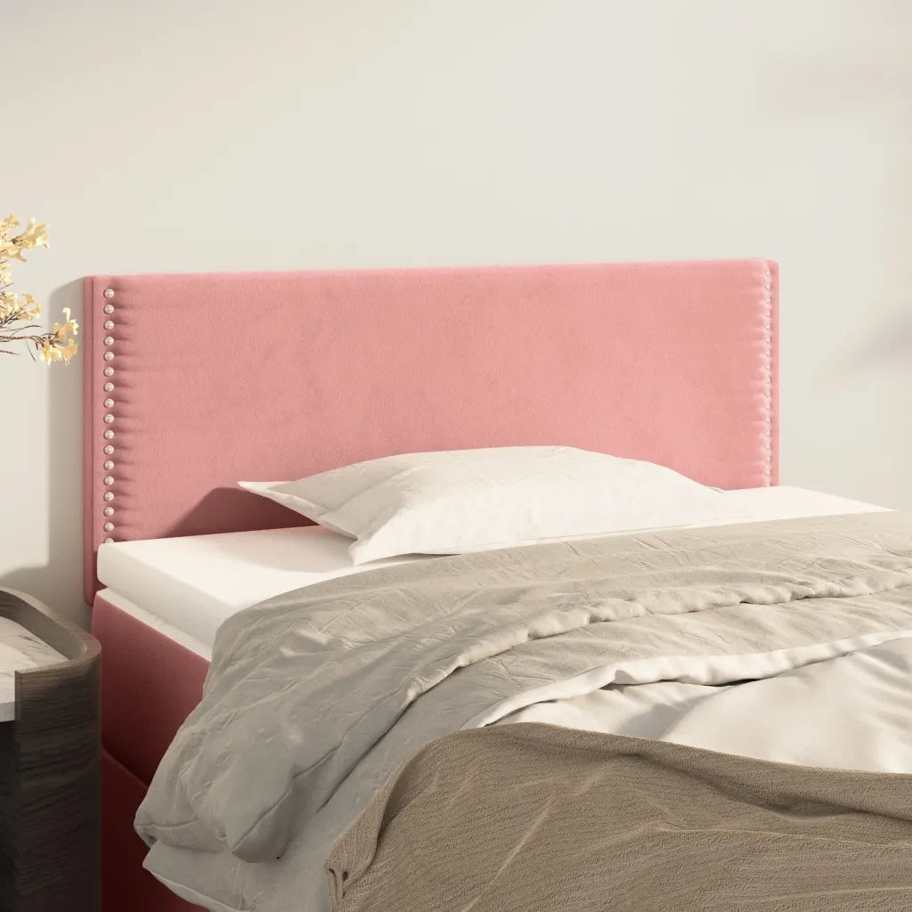 Testiera | Testata Rosa 100x5x78/88 cm in Velluto