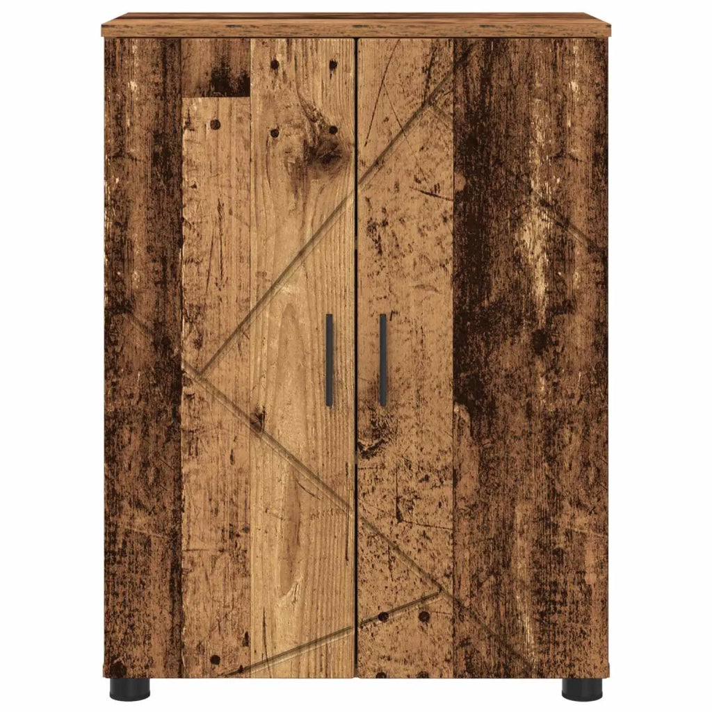 Mobile da Bagno con archiviazione Legno vecchio 60 x 35 x 80 cm 883312