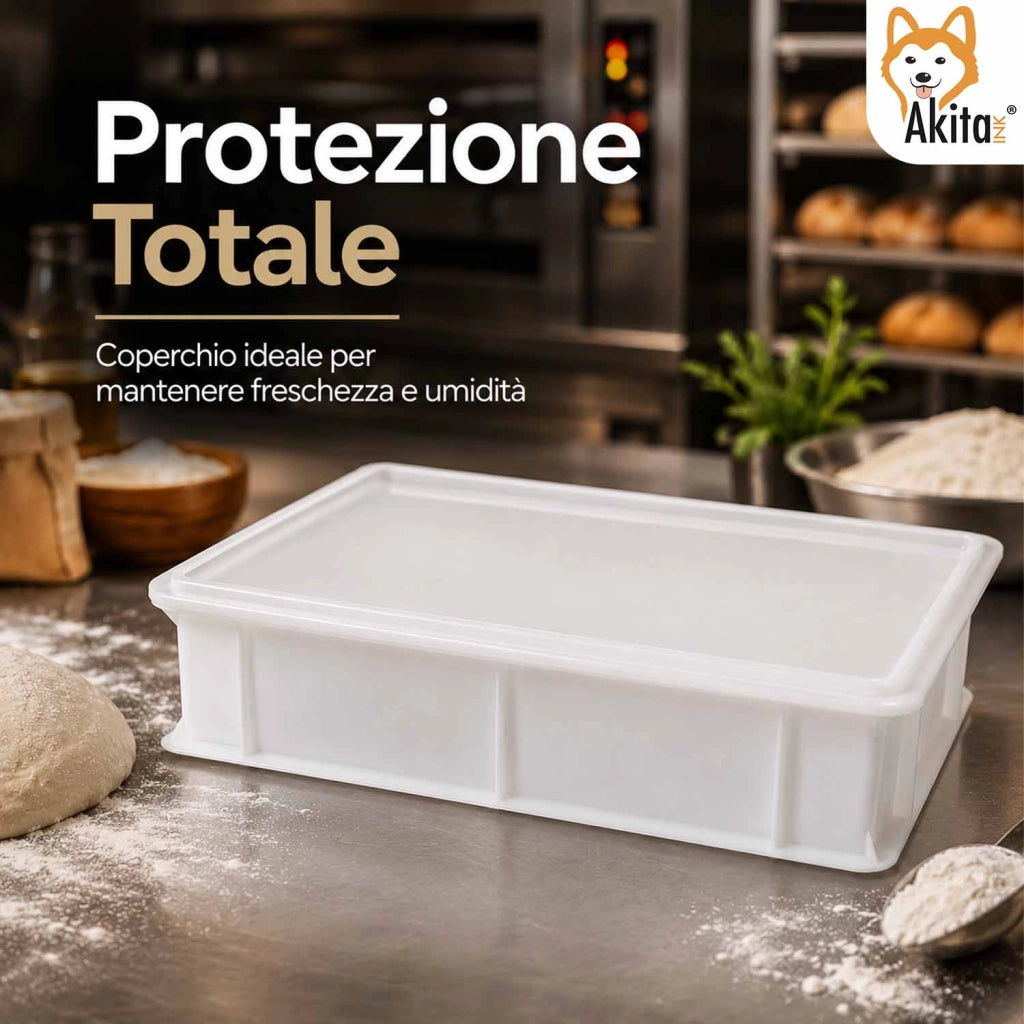 Akitaink Set 2 Portaimpasto per Lievitazione Pizza e Pane