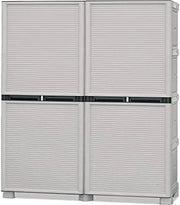 ARMADIO CONCERT IN POLIPROPILENE CON RIPIANI 39 X 100 X 172 CM COLORE GRIGIO